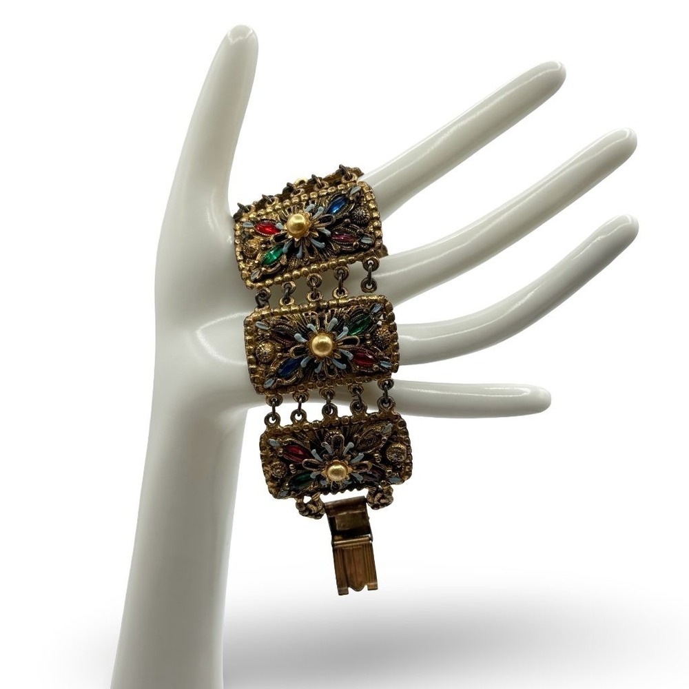 Korda Thief of Bagdad Panel Bracelet 1940 Rice Weiner Collectable With Flaws